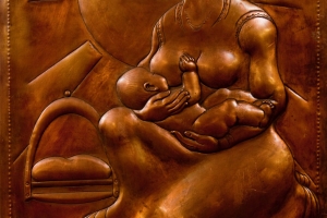 Hand beaten metalwork